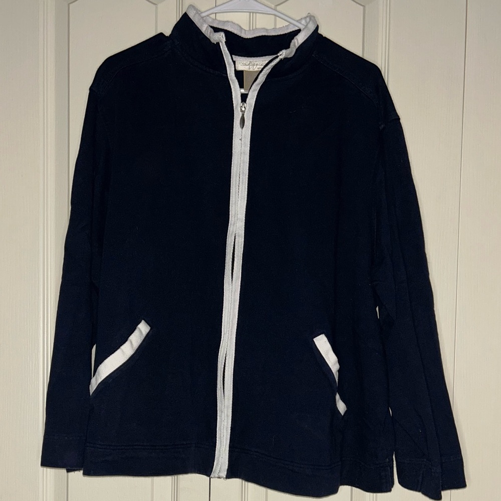 Plus Size Women's Vintage Style Zip-Up Pocketed Jacket | Size 3X